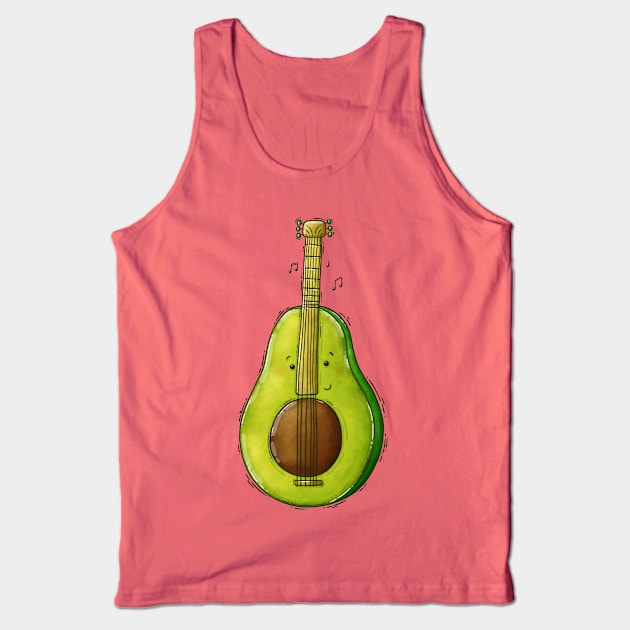 Avocado Guitar Tank Top by Tania Tania